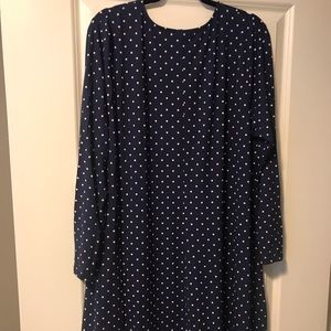 Old Navy Navy Blue and White Polka dot dress